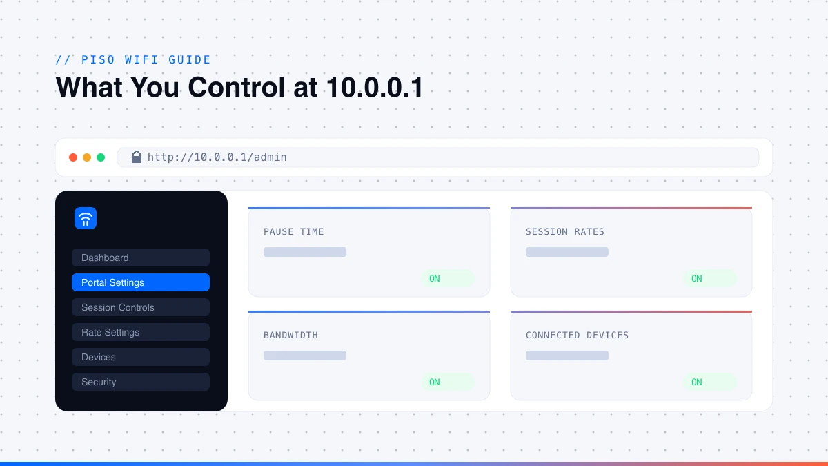 What you can control inside the 10.0.0.1 router admin panel