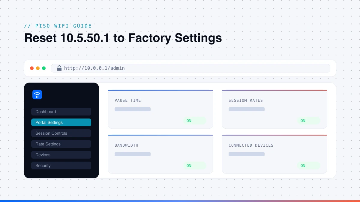 How to factory reset a 10.5.50.1 router How to factory reset a 10.5.50.1 router