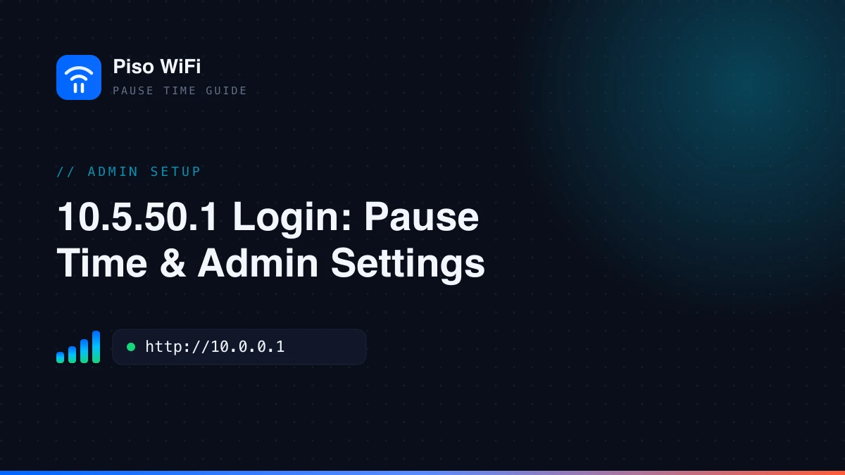 10.5.50.1 login guide showing pause time, WiFi control and admin settings 10.5.50.1 login guide showing pause time, WiFi control and admin settings