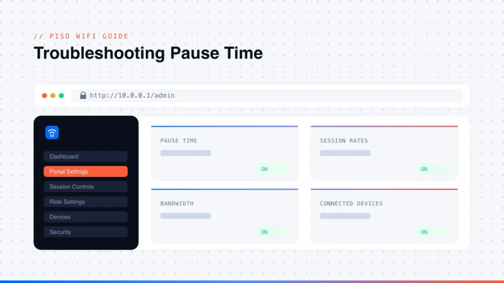 piso wifi pause button troubleshooting